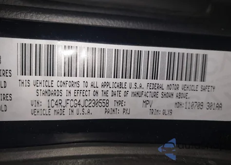 2018 Jeep Grand Cherokee High Altitude 4X4 from USA, damaged, VIN 1C4RJFCG4JC230558